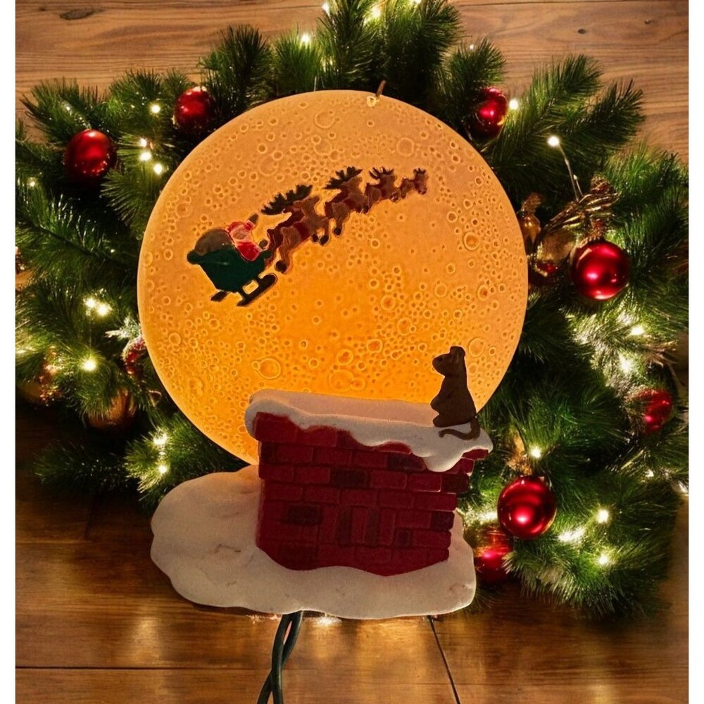 Hallmark Happy Christmas to All Tree Ornament Light Clip On 1997 Collectors Club